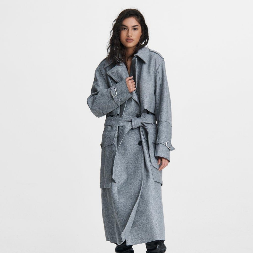 Jonah Wool Blend Trench Coat